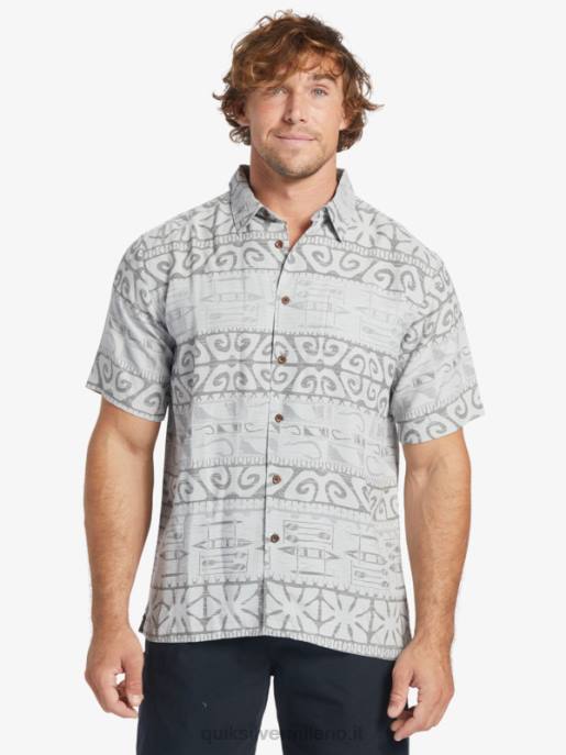 esso Quiksilver uomini camicia a maniche corte waterman at trees nebbia del porto sugli alberi HTZR292