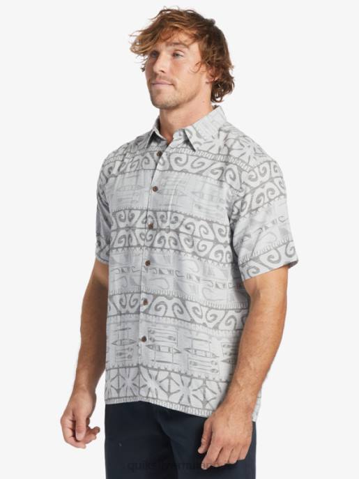 esso Quiksilver uomini camicia a maniche corte waterman at trees nebbia del porto sugli alberi HTZR292