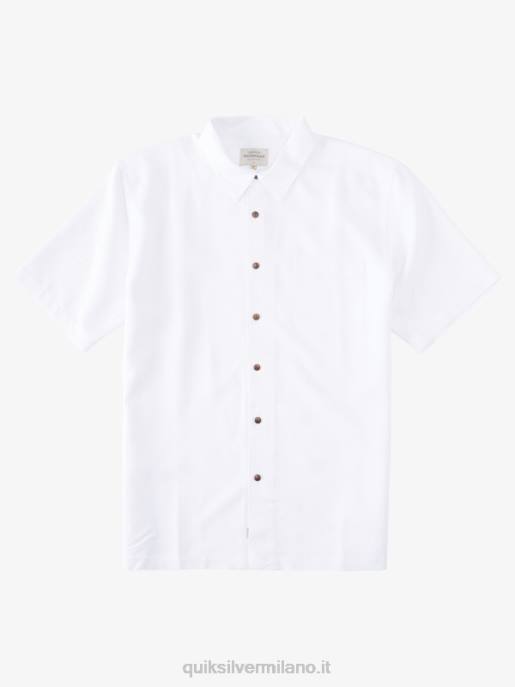 esso Quiksilver uomini camicia a maniche corte waterman manele bay bianco HTZR799