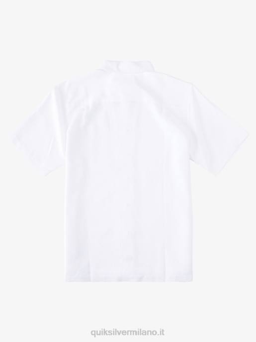 esso Quiksilver uomini camicia a maniche corte waterman manele bay bianco HTZR799
