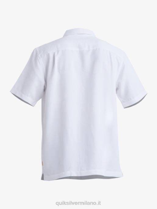 esso Quiksilver uomini camicia a maniche corte waterman manele bay bianco HTZR799