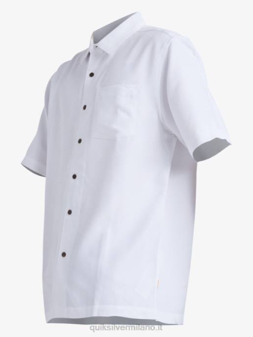 esso Quiksilver uomini camicia a maniche corte waterman manele bay bianco HTZR799