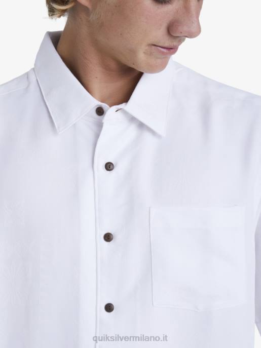 esso Quiksilver uomini camicia a maniche corte waterman manele bay bianco HTZR799