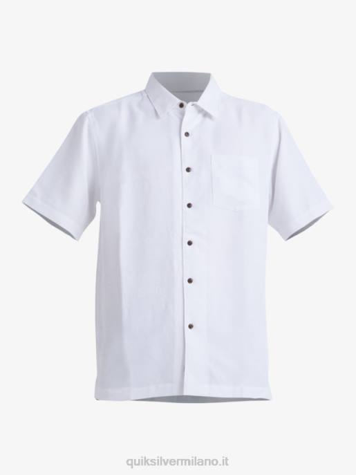 esso Quiksilver uomini camicia a maniche corte waterman manele bay bianco HTZR799