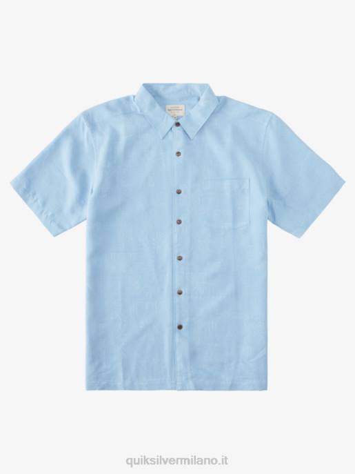 esso Quiksilver uomini camicia a maniche corte waterman manele bay blu crepuscolo HTZR800