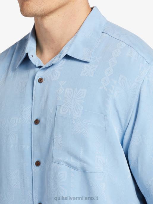 esso Quiksilver uomini camicia a maniche corte waterman manele bay blu crepuscolo HTZR800