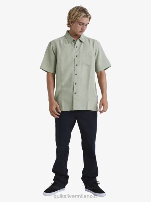 esso Quiksilver uomini camicia a maniche corte waterman manele bay tè HTZR801