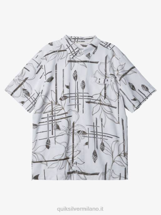 esso Quiksilver uomini camicia a maniche corte waterman paddle out bianco HTZR1416