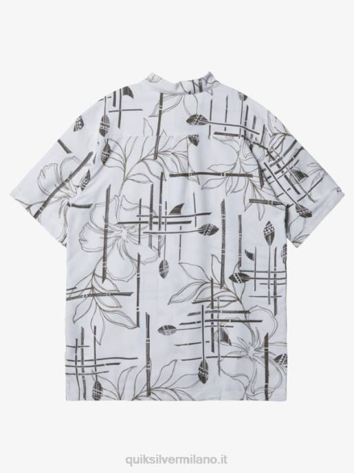 esso Quiksilver uomini camicia a maniche corte waterman paddle out bianco HTZR1416