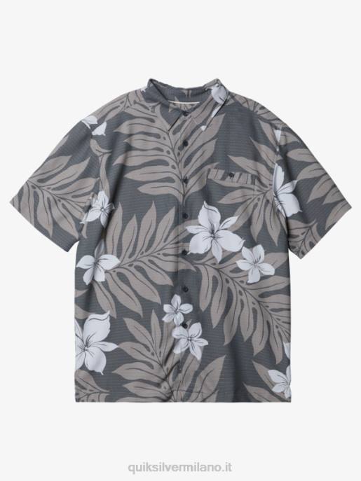 esso Quiksilver uomini camicia a maniche corte waterman shonan lavagna scura HTZR993