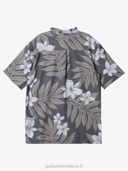 esso Quiksilver uomini camicia a maniche corte waterman shonan lavagna scura HTZR993