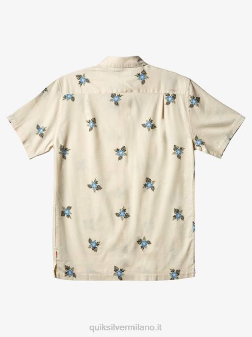 esso Quiksilver uomini camicia a maniche corte waterman small pedals piccoli pedali bianchi antichi HTZR425