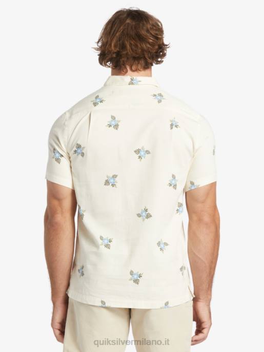 esso Quiksilver uomini camicia a maniche corte waterman small pedals piccoli pedali bianchi antichi HTZR425