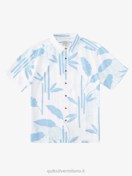 esso Quiksilver uomini camicia a maniche corte waterman surf riff riff di surf blu crepuscolo HTZR837