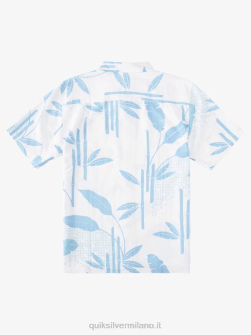 esso Quiksilver uomini camicia a maniche corte waterman surf riff riff di surf blu crepuscolo HTZR837