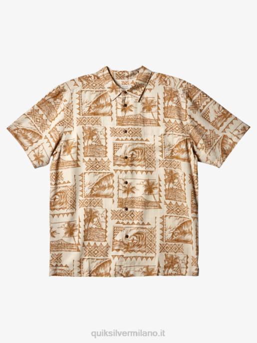 esso Quiksilver uomini camicia a maniche corte waterman surf trippers surf trippers di riso integrale HTZR432
