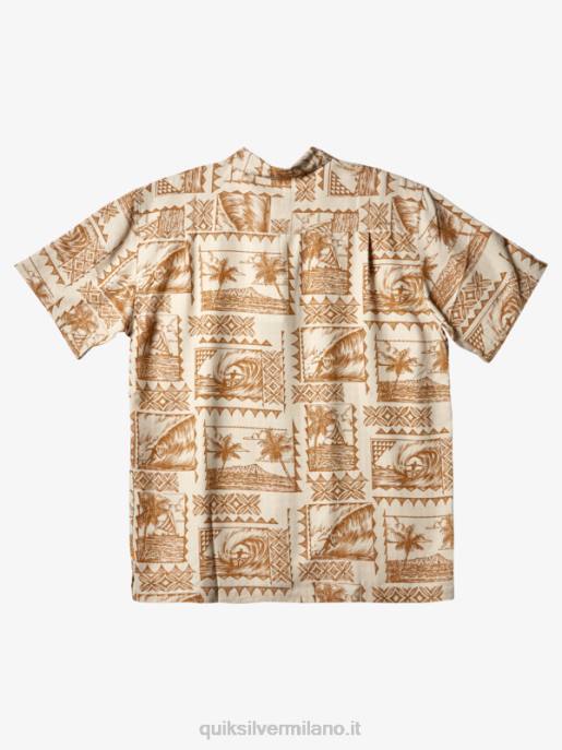 esso Quiksilver uomini camicia a maniche corte waterman surf trippers surf trippers di riso integrale HTZR432