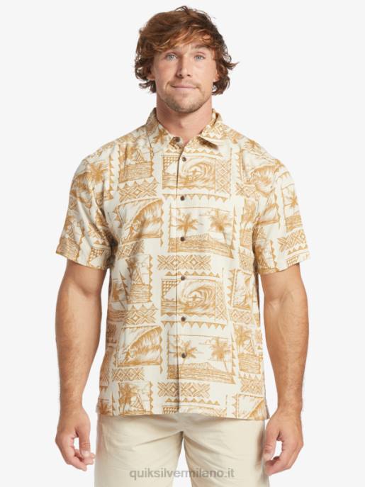 esso Quiksilver uomini camicia a maniche corte waterman surf trippers surf trippers di riso integrale HTZR432
