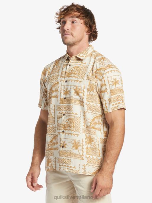 esso Quiksilver uomini camicia a maniche corte waterman surf trippers surf trippers di riso integrale HTZR432