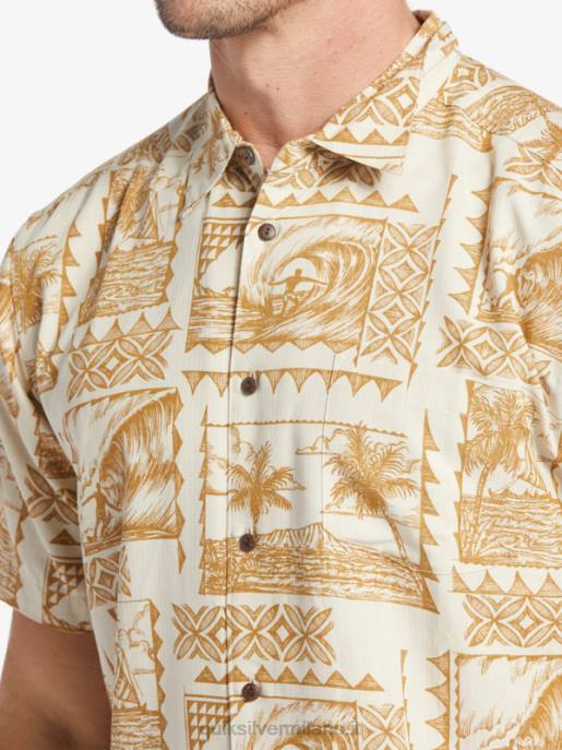 esso Quiksilver uomini camicia a maniche corte waterman surf trippers surf trippers di riso integrale HTZR432