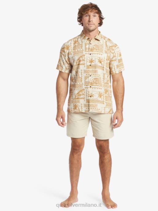 esso Quiksilver uomini camicia a maniche corte waterman surf trippers surf trippers di riso integrale HTZR432