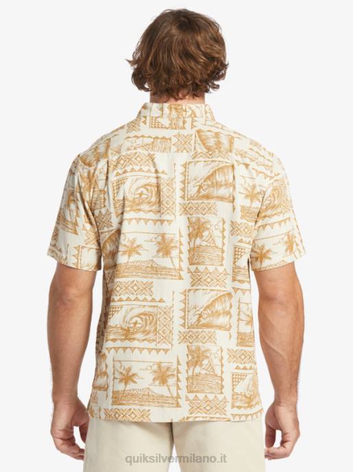 esso Quiksilver uomini camicia a maniche corte waterman surf trippers surf trippers di riso integrale HTZR432