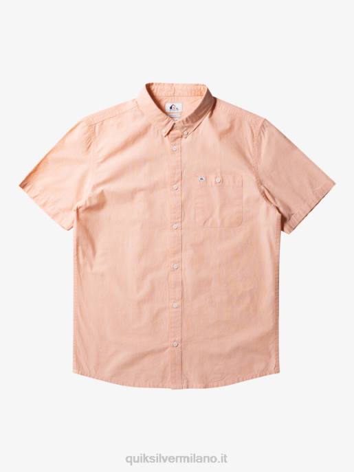 esso Quiksilver uomini camicia a maniche corte winfall abbronzatura di rame HTZR378
