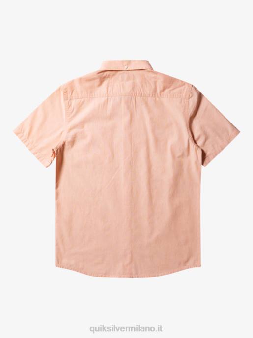 esso Quiksilver uomini camicia a maniche corte winfall abbronzatura di rame HTZR378
