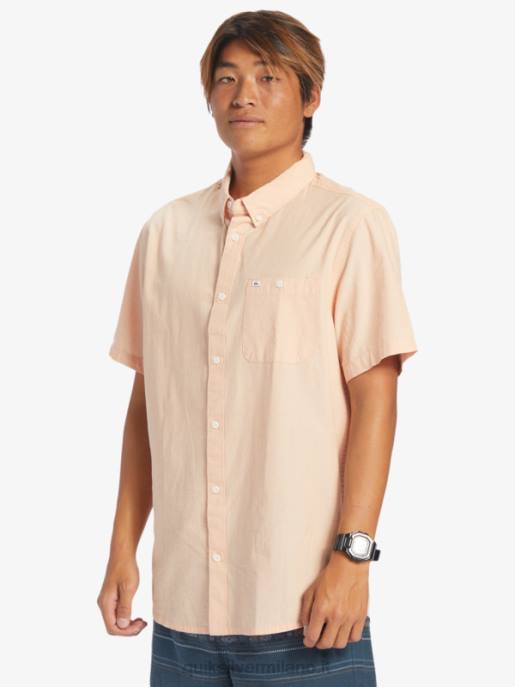 esso Quiksilver uomini camicia a maniche corte winfall abbronzatura di rame HTZR378