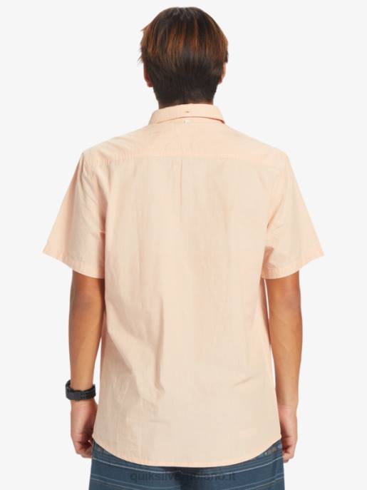 esso Quiksilver uomini camicia a maniche corte winfall abbronzatura di rame HTZR378