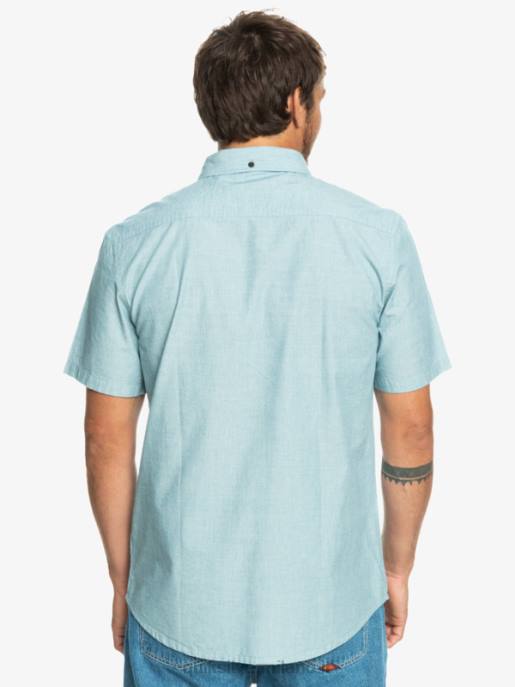 esso Quiksilver uomini camicia a maniche corte winfall blu marocchino HTZR377