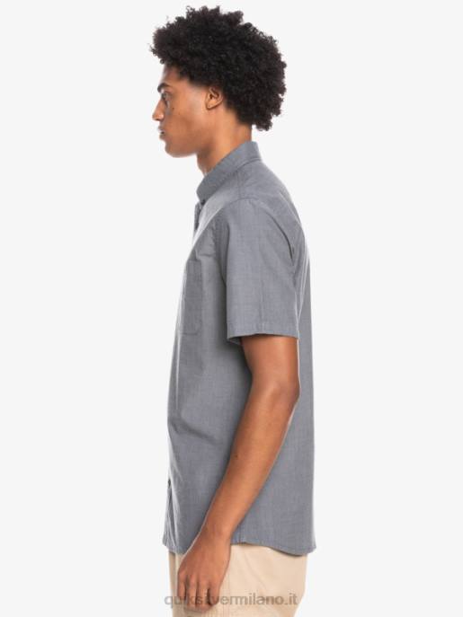 esso Quiksilver uomini camicia a maniche corte winfall nero HTZR376