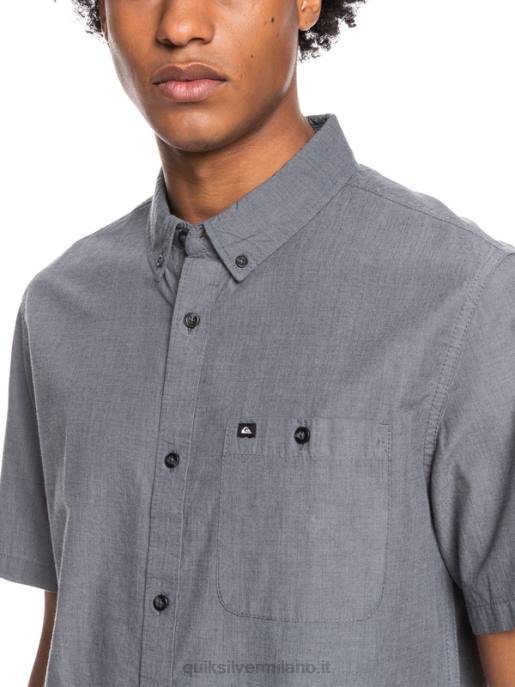 esso Quiksilver uomini camicia a maniche corte winfall nero HTZR376
