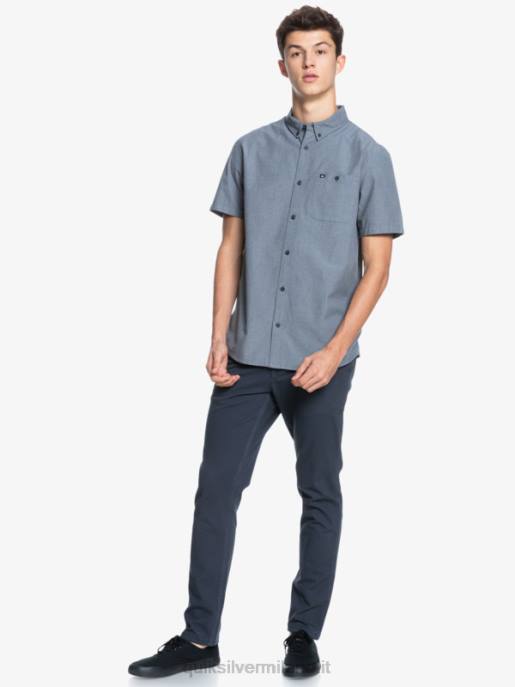 esso Quiksilver uomini camicia a maniche corte winfall nero HTZR376