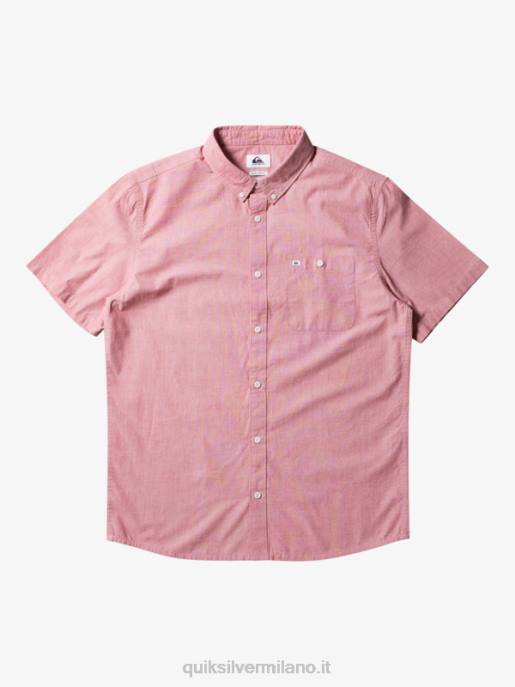 esso Quiksilver uomini camicia a maniche corte winfall ocra rossa HTZR379