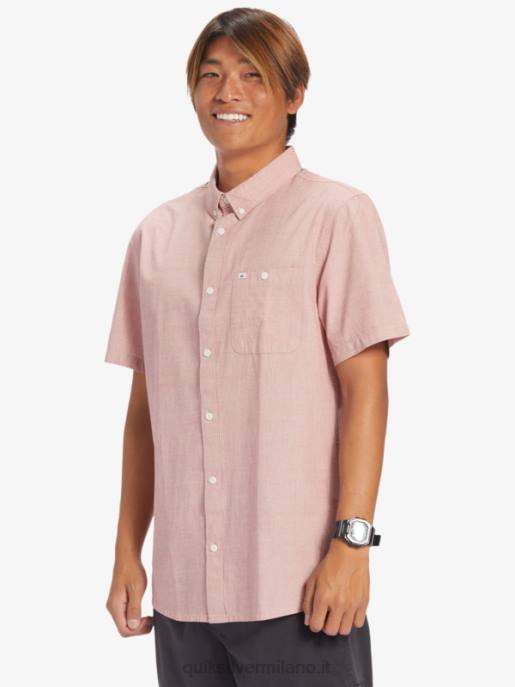 esso Quiksilver uomini camicia a maniche corte winfall ocra rossa HTZR379