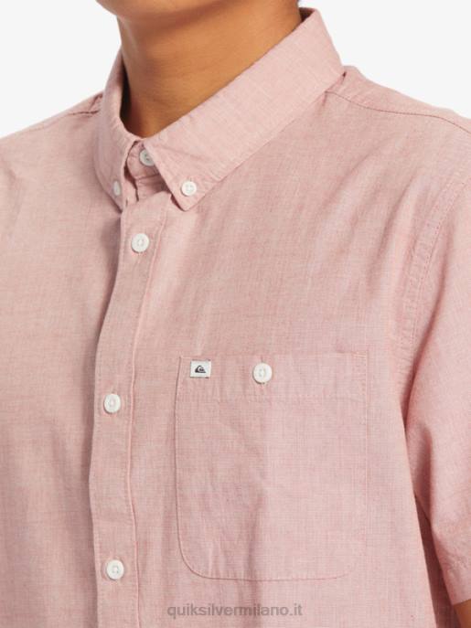 esso Quiksilver uomini camicia a maniche corte winfall ocra rossa HTZR379