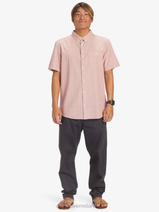 esso Quiksilver uomini camicia a maniche corte winfall ocra rossa HTZR379