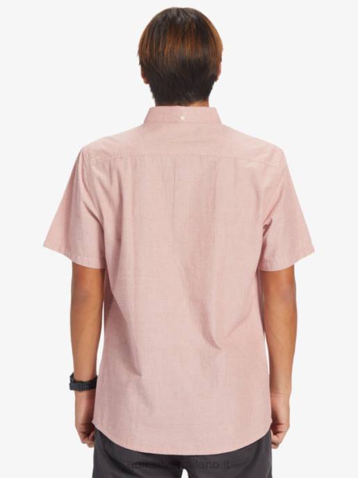 esso Quiksilver uomini camicia a maniche corte winfall ocra rossa HTZR379