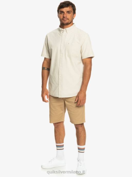 esso Quiksilver uomini camicia a maniche corte winfall piazza tortora HTZR381