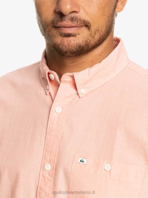 esso Quiksilver uomini camicia a maniche corte winfall salmone fresco HTZR380
