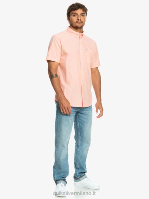 esso Quiksilver uomini camicia a maniche corte winfall salmone fresco HTZR380