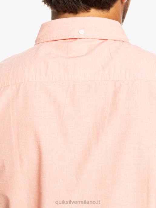 esso Quiksilver uomini camicia a maniche corte winfall salmone fresco HTZR380