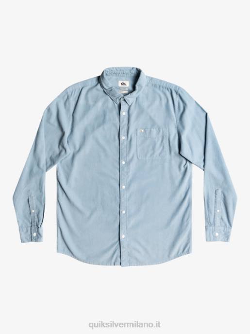 esso Quiksilver uomini camicia a maniche lunghe con scia di fumo blu cenere HTZR1225