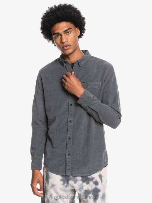 esso Quiksilver uomini camicia a maniche lunghe con scia di fumo cancello di ferro HTZR1223