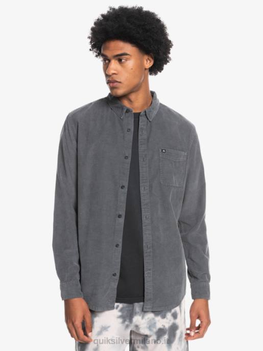 esso Quiksilver uomini camicia a maniche lunghe con scia di fumo cancello di ferro HTZR1223
