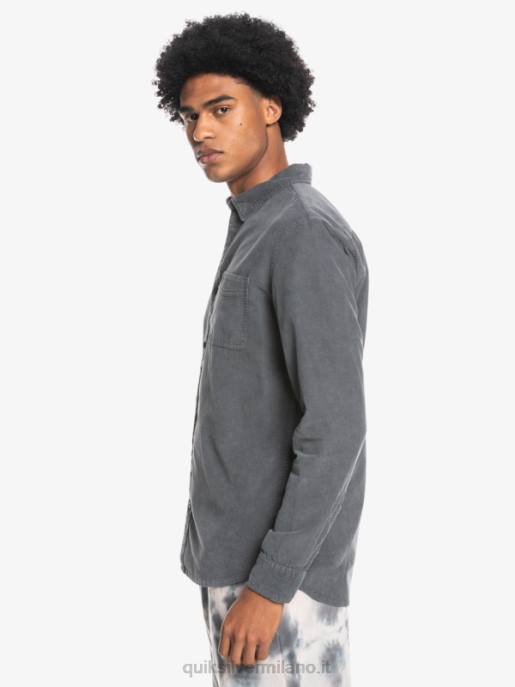 esso Quiksilver uomini camicia a maniche lunghe con scia di fumo cancello di ferro HTZR1223