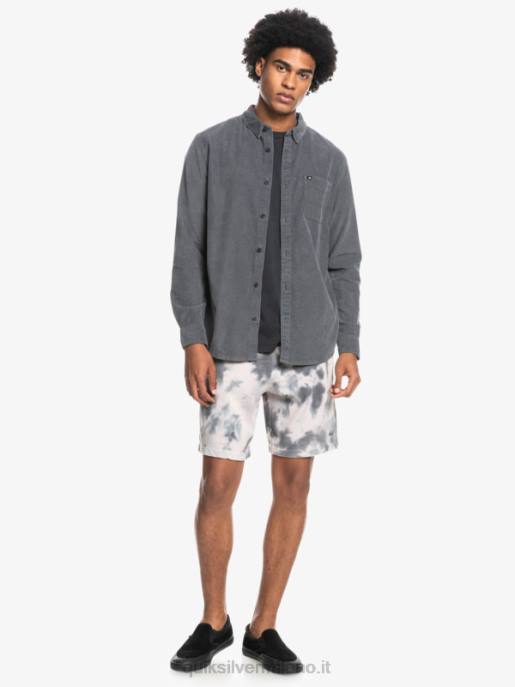 esso Quiksilver uomini camicia a maniche lunghe con scia di fumo cancello di ferro HTZR1223