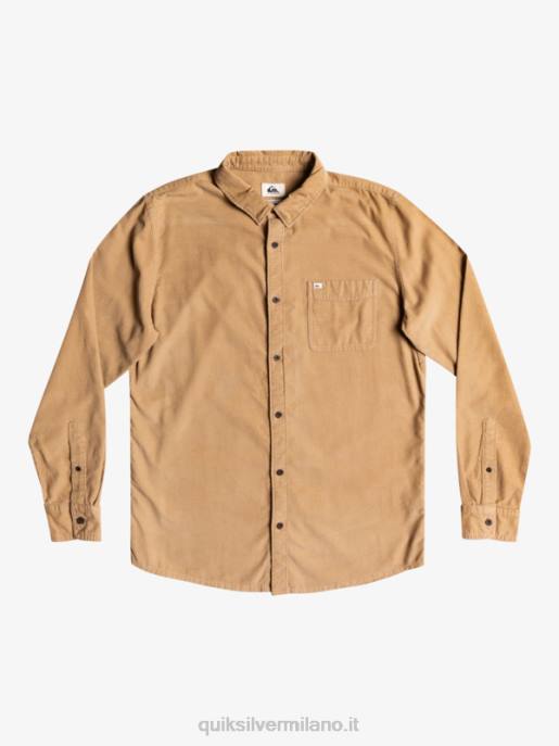 esso Quiksilver uomini camicia a maniche lunghe con scia di fumo tannino HTZR1224