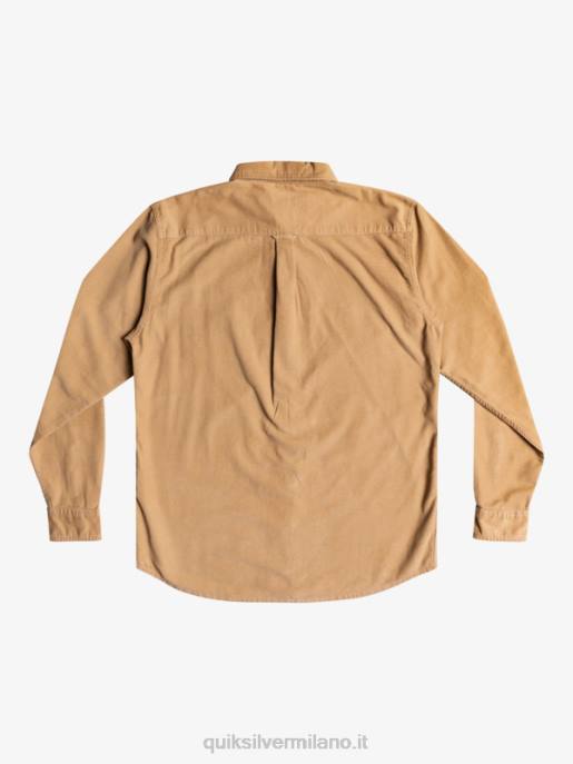 esso Quiksilver uomini camicia a maniche lunghe con scia di fumo tannino HTZR1224